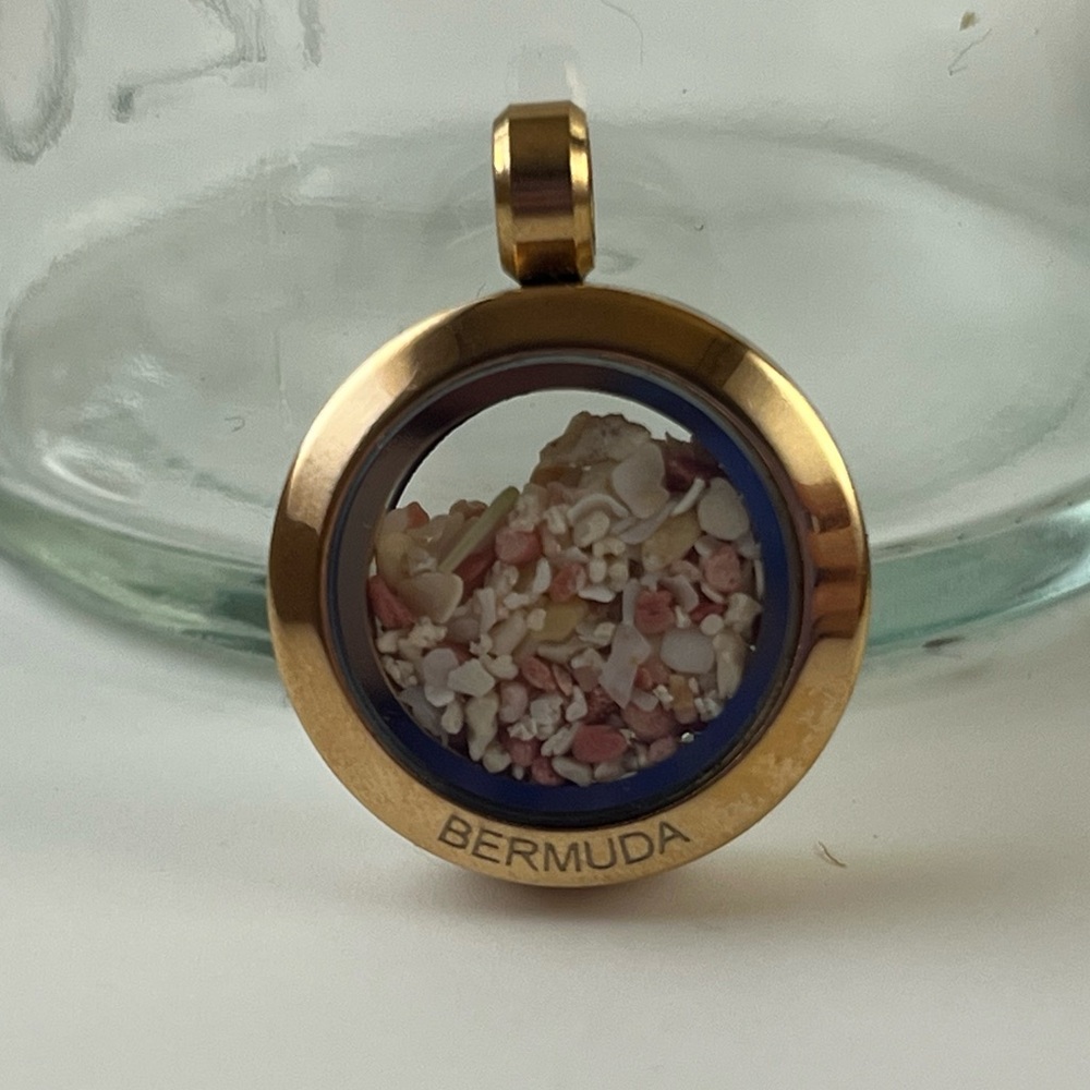 Rose Gold-Plated Bermuda Sand Pendant